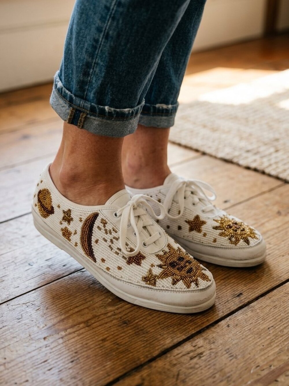 VTG Colorwerks Beaded Sneakers